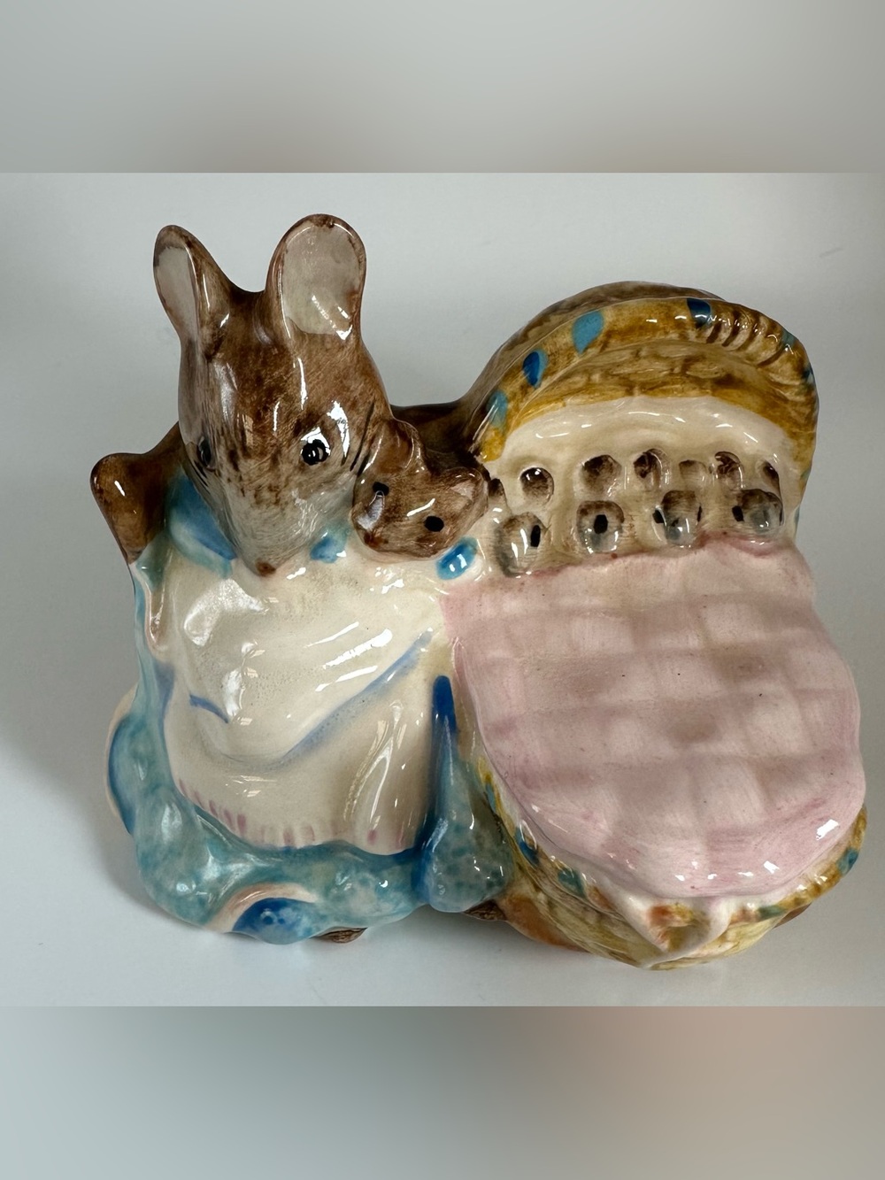 Beatrix Potter “Hunca Munca” With a crib